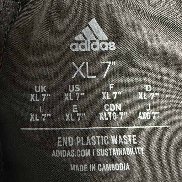 Men's ADIDAS AEROREADY Designed for Movement Hybrid Shorts Black | Size XL (7") - Picture 10 of 14